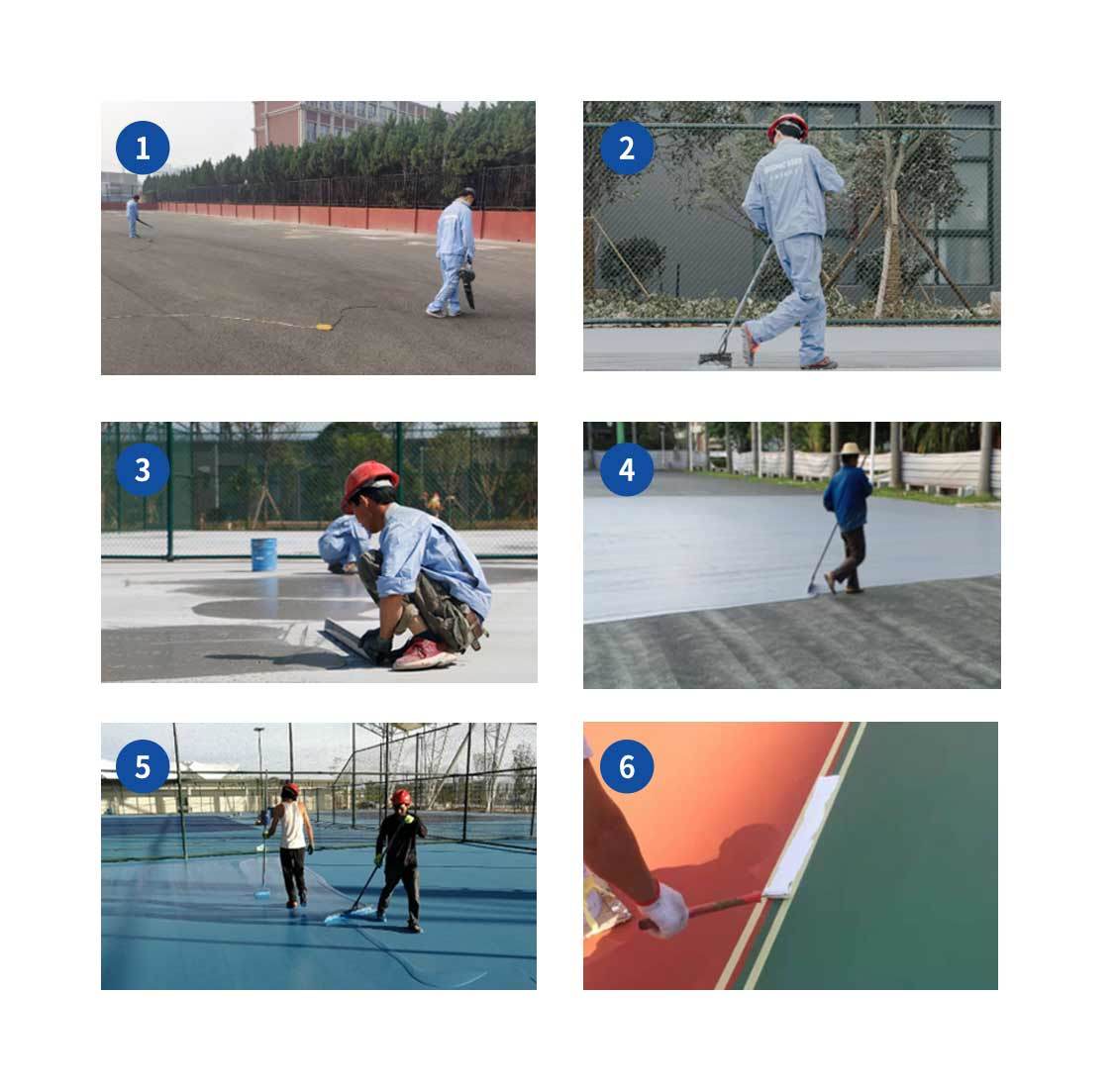 Factory Directly Sales Durable UV Stable Acrylic Cushion System Tennis Court Acrylic Paint for Sports Club