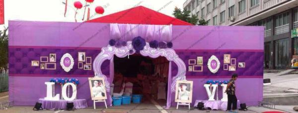 Glass Walls Beautiful Wedding Event Tents Hold 600 People Arch / Square Clear PVC Windows