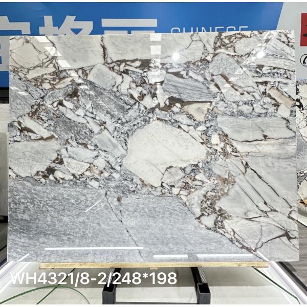 Brazilian Bvlgari Blue Marble Wall Panels Marble Stone Slab Aesthetic High End Design