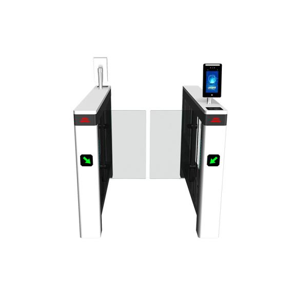 Hospital Access Control Turnstile Gate Hygienic Touchless Design and Emergency Unlock