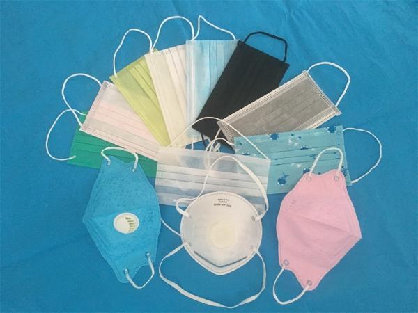 2 ply tie-on Non-woven ,green  face mask for doctor  in hospital