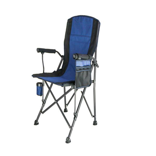 Steel Pipe 600D Fabric Steel Outdoor Fishing Chair Folding Stowable Paint Process