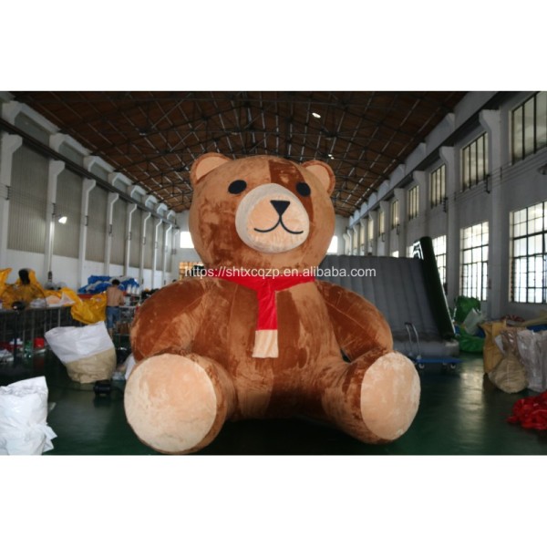 Custom Advertising Cute Inflatable Plush Bear Animal Model/inflatable Cartoon Model for Party/ Event Holiday Decoration
