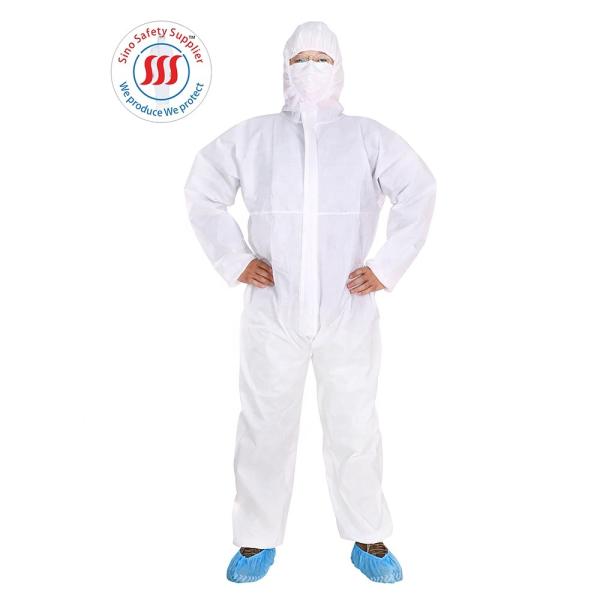 EN14126 PP PE Medical Isolation Gowns Personal Protective Hospital Isolation Gown