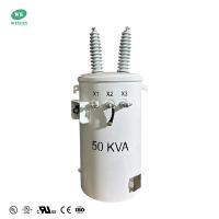 Transformador de distribución aérea de 50 KVA montado de 24940V a 120V DOE 2016 Eficiencia UL/cUL certificado
