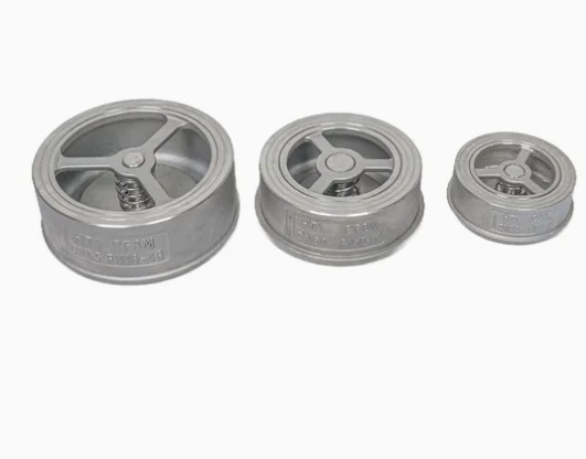 Wafer Lift Check Valve CF8/CF8M Stainless Steel Spring Loaded Non Return Valve PN16 PN40 DN15~DN250
