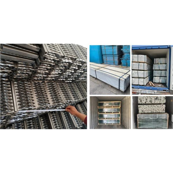 Heavy Duty Grip Strut Perforated Metal Plank Grating Storage Areas