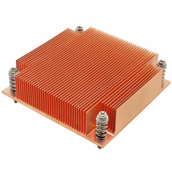 Extruded Skived Processed Fin Heat Sink Aluminum Profiles With Cnc Punching Holes