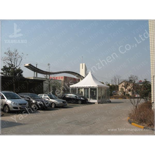 Aluminum Framed Customized Outdoor Canopy Gazebo Party Tent White PVC Top