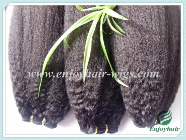 Peruvian 5A virgin remy hair weave ,natural color(can be dye) kinky straight 10''-26''