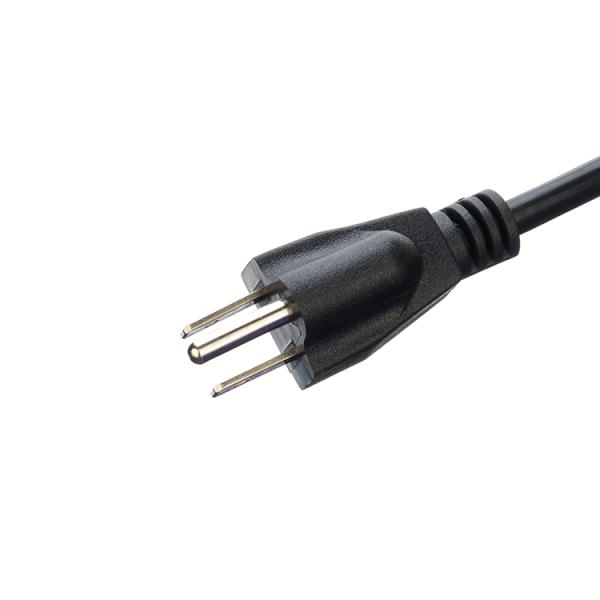 Customized ETL 3 Prong American Power Cord ETL1ft Flat Head Extension Cord PVC Jacket 3X16AWG 7a 125v 2 Prong Figure 8