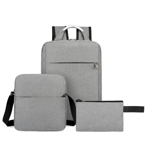 1.2 Inch Office Backpack Sets 3 In 1 Mens Fashion Backpacks Set With Usb Port