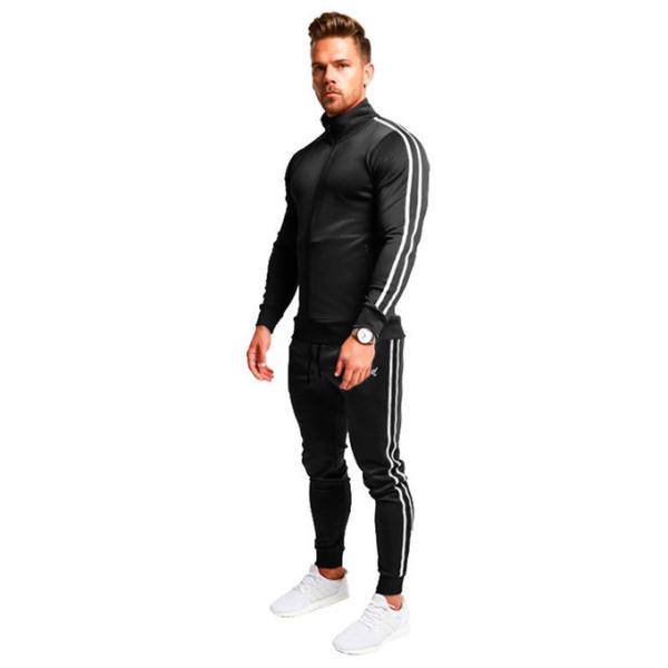 65% cotton 35% polyester Male Athletic Full Zip Tracksuit Digital Sublimation Transfer Printing