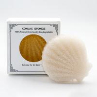Esponja do ODM Shell Shaped Skincare Dry Konjac do OEM Compostable