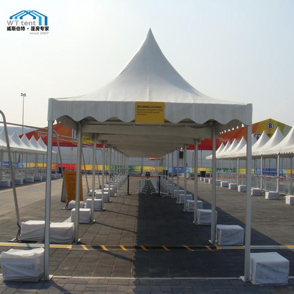 Commercial 10 x 10 Pagoda Canopy Tent For Garden White And Black Color