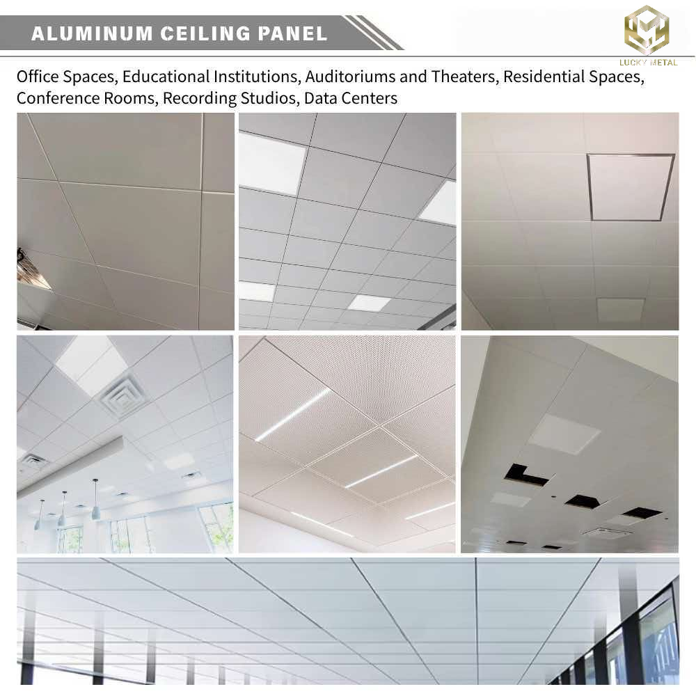600*600 Aluminum Ceiling Panel Panel for Office Fireproof Durable Ceiling Solution Fire-Safe High-Quality Ceiling Tile