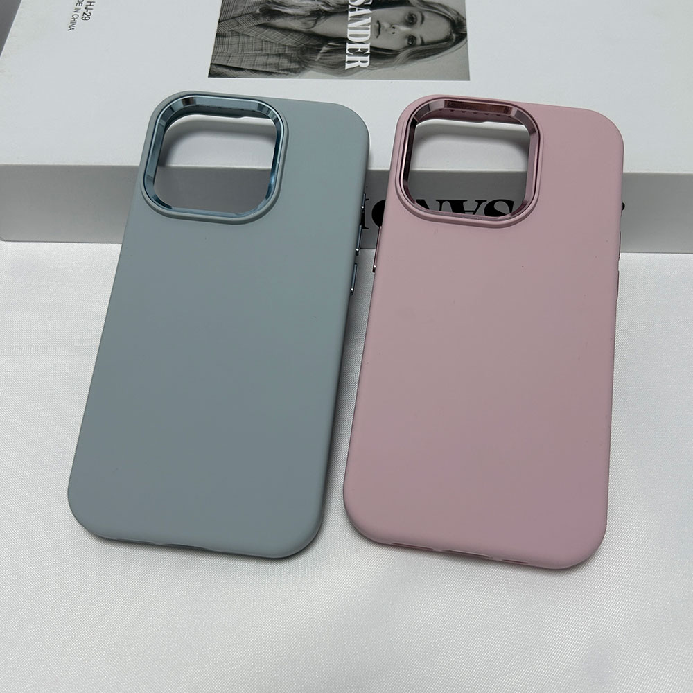 Liquid Silicone Shockproof Phone Case for 16/15/14/13/12/11 Plus Pro Max Pure Color Design Skin Friendly Luxury