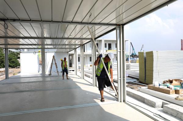 BOX SPACE Color Steel Plate Activity Room Firm Structure Prefab Houses Prefab Warehouse Low Price Prefab Warehouse