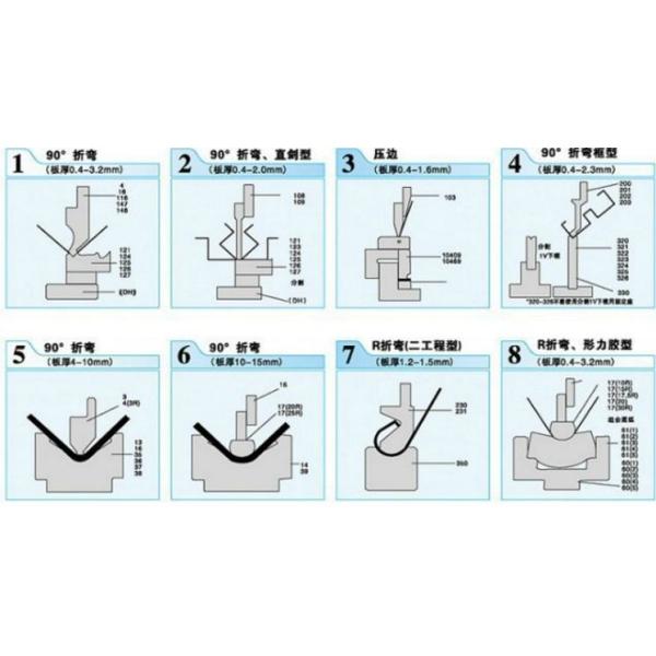Bending Machine Tooling 6m Long Press Brake Punching Die Heat Treatment 60HRC