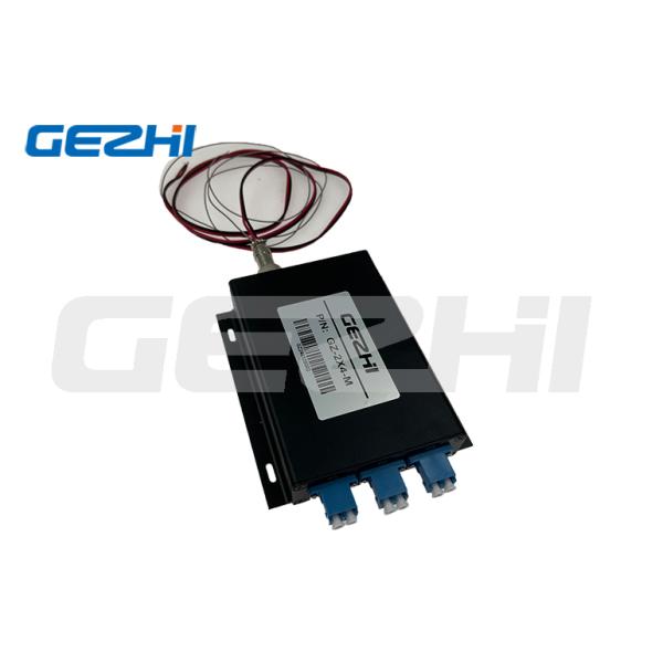 Высокая надежность 2x4 волоконно-оптический коммутатор 1260 ~ 1650nm TTL Управление оптическим коммутатором Удаленное наблюдение в оптической сети