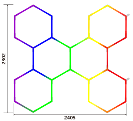 Wholesale DC LED Hexagonal Honeycomb Lamps for Car Detailing Workshop Lighting