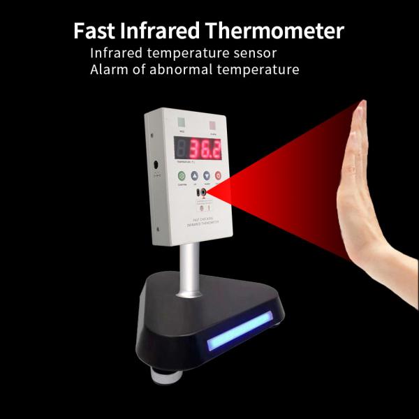 Портативная 0.3℃ смертная казнь через повешение стены точности 15cm установила быстрый ультракрасный термометр температуры со стойкой для на открытом воздухе пользы