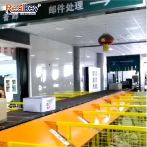 Automated Cross Belt Sorter with High-Capacity 8,000 pcs/hour Sorting and Linear Motor Drive for Low Maintenance Logistics