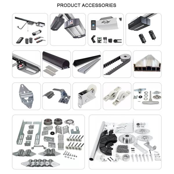 Aluminum Frame Door and Frosted Glass Villa Automatic Garage Door