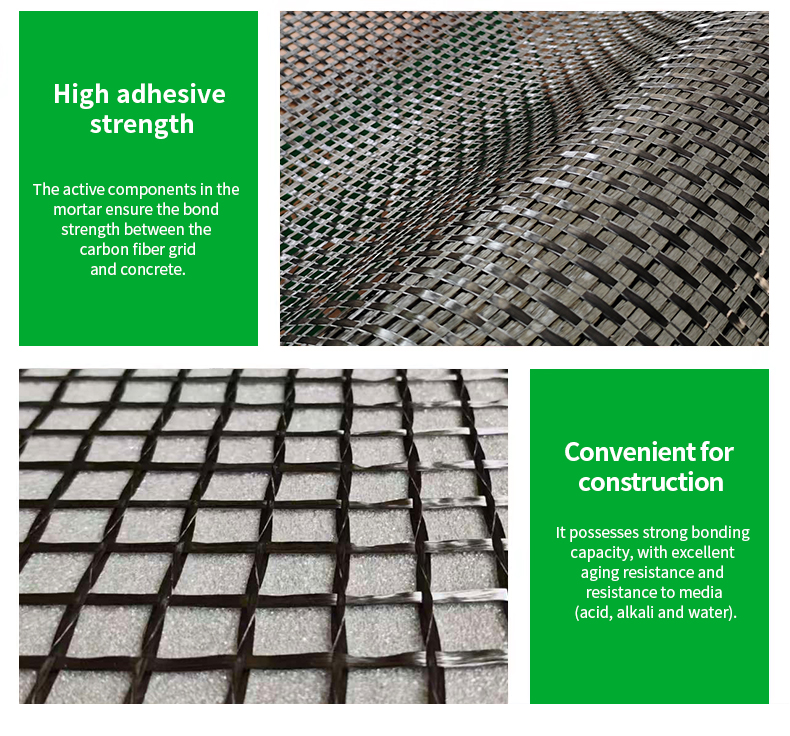 High Tensile Carbon Fiber Mesh Cloth Building Structural Reinforcement Carbon Fiber Mesh for Wall Repair Strengthening