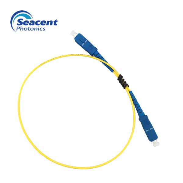 UPC Fiber Optic Patch Cord , Single Mode Simplex SC To SC Fiber Jumper