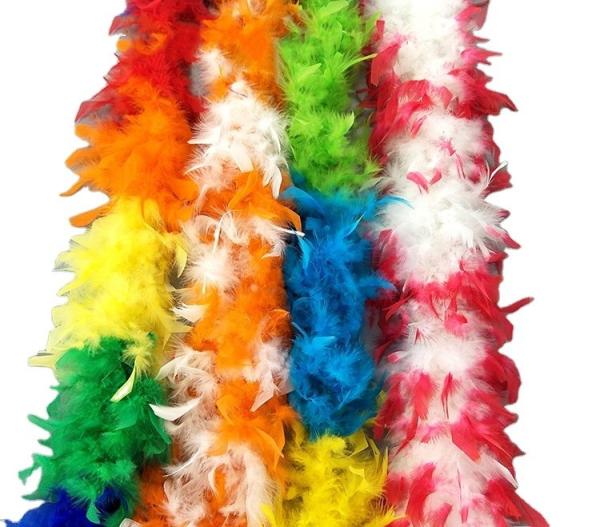 Marabú colorido e peru Chandele Boa lenço de penas para ocasião do Ramadã