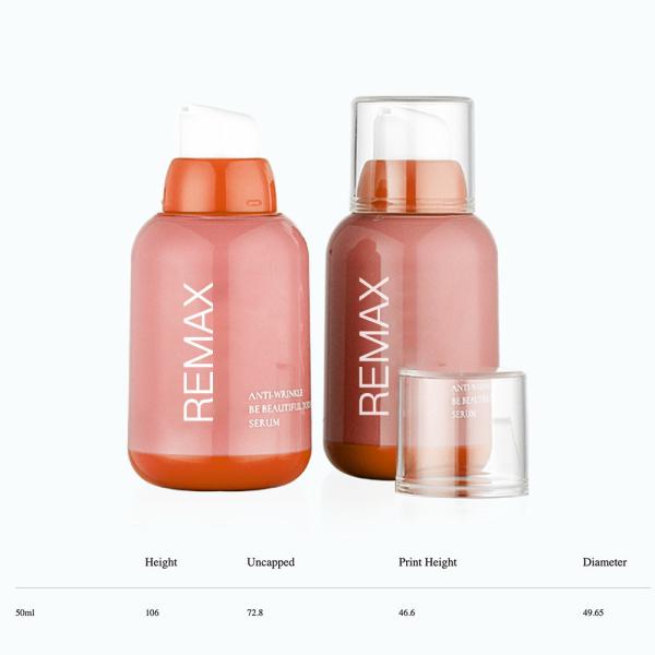 Яркий свет двойной слой безвоздушный вакуумный насос бутылка 50 мл