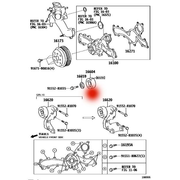 OEM 16620-31021 16620-31040 BELT TENSIONER  FOR LEXUS IS II(E2)350(GSE21)