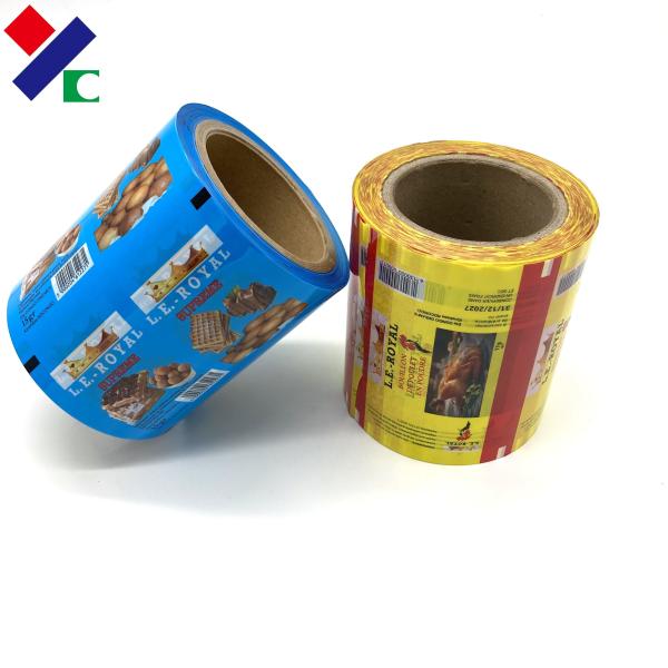 Flexible Plastic Sachet Metallic Food Packaging Film Roll Spice Powder Custom Printed