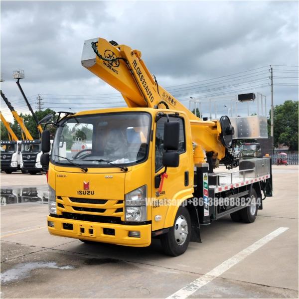 NIKA 4*2 Single Row  High-altitude Operation Truck  Telescopic Aerial Work Platform   High Lifting Lorry