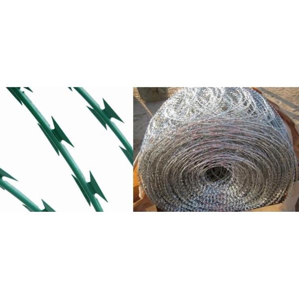 Горячая окунутая гальванизированная стальная катушка концертины колючей проволоки Bto-22