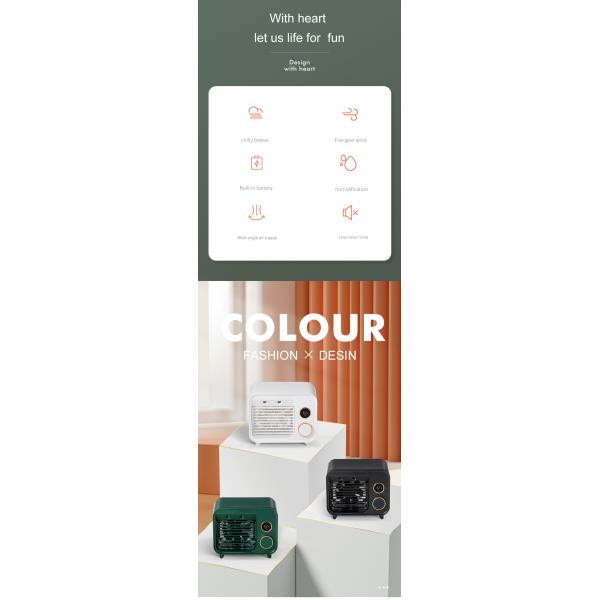 El agua inalámbrica de la niebla del PDA USB de la fan del refrigerador de aire de la oficina DC5V rocía el ventilador