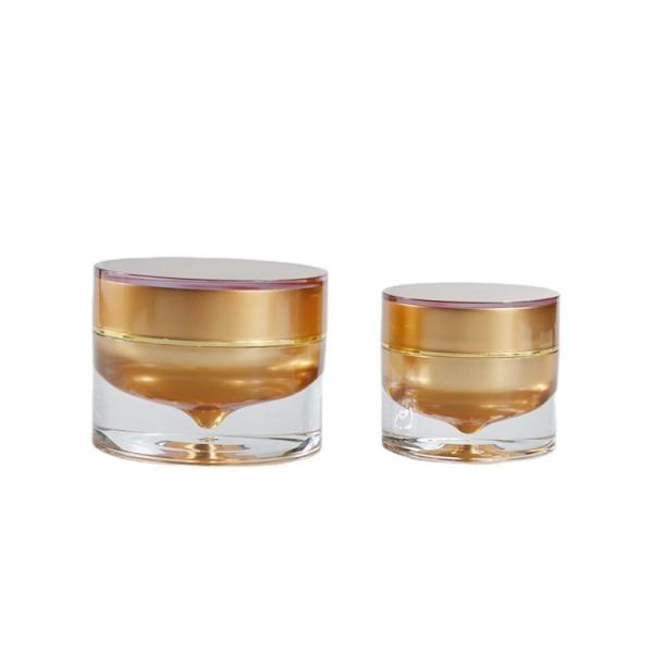 Acrylic Plastic Cosmetic Packaging Jar Container in Drop Shape for Skin Care Needs
