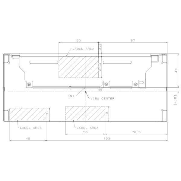 7.8 Inch Long Horizontal LCD Display Screen 800 * 300 LVDS Interface