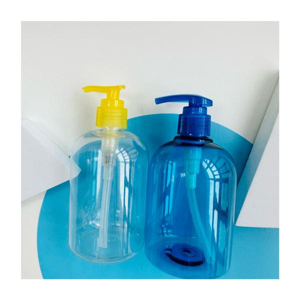 400ml PET Clear Pump Bottle for Liquid Soap Hand Sanitizer Empty Shampoo Shower Gel