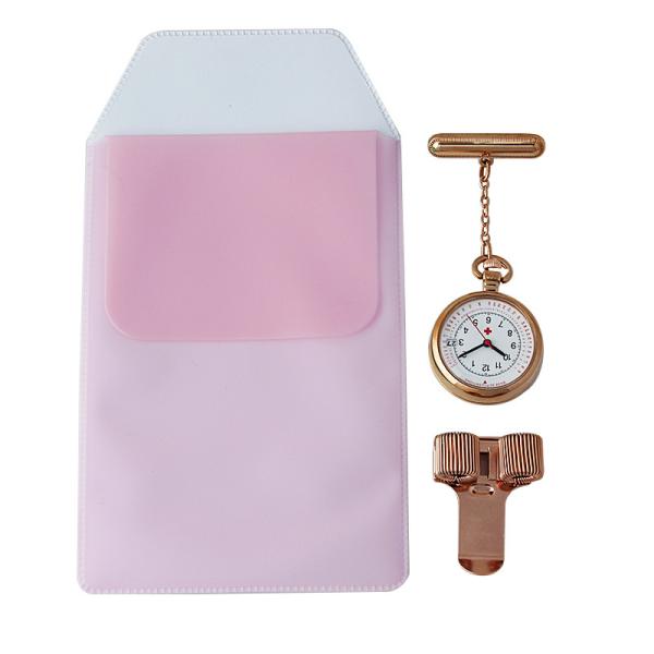 Pendant Nurse Pocket Watch+Penbag+Pen Clips Combination Three-piece Medical Quartz Fob Watches Doctor Nurse Gift