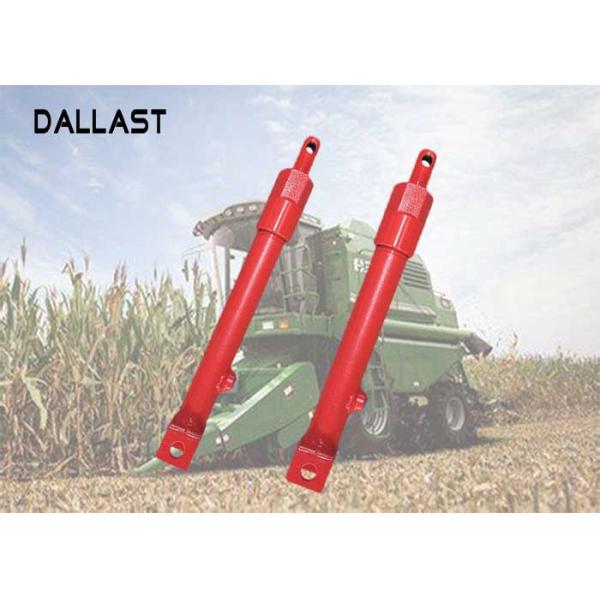 Double Rod Hydraulic Cylinder For Agricultural Harvester , Agricultural Hydraulic Rams