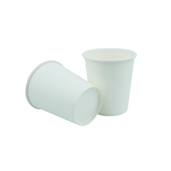 Biodegradable Single Wall Paper Cups Smoothful Rim With QC Random Inspection