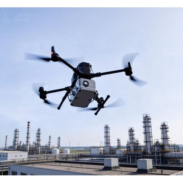 FTIR Gas Detector featuring UAV enabled flexible obstacle avoidance and high altitude detection for hazardous chemical accidents