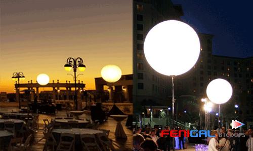 Balão de luz LED inflável de 800W com tripé: poderosa publicidade ao ar livre