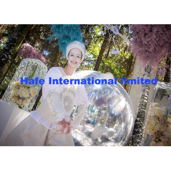 Серебряные гигантские воздушные шары рекламы для на открытом воздухе частной партии зимы темы