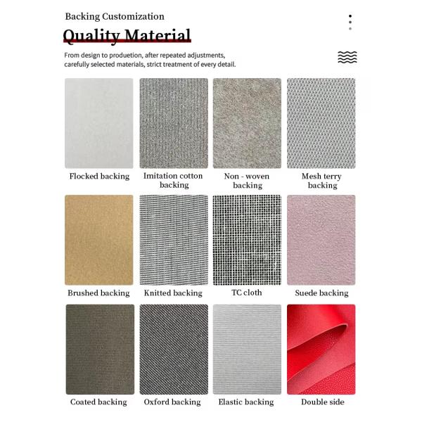 Tejido de cuero PVC impreso de 0,5 mm para bolsos, cuadernos, fundas de teléfono