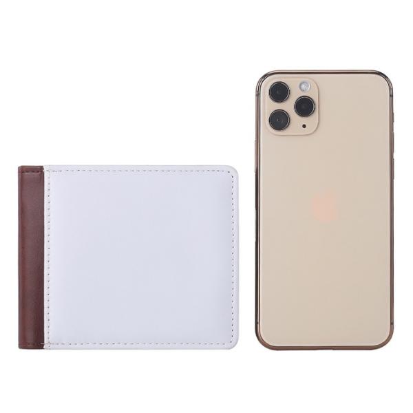Mens Personalized Bifold Wallet With Multiple Card Slots PU leather Sublimation Wallet Blanks