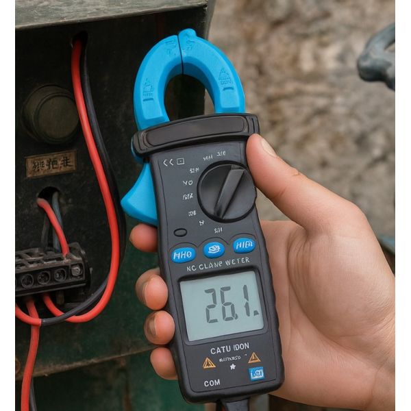 600A Clamp Multimeter With CAT III 600V Safety Rating And Analog Digital Display