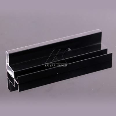 O preto anodizou 6063 para flexivelmente o perfil do alumínio da cozinha do armário do quadro